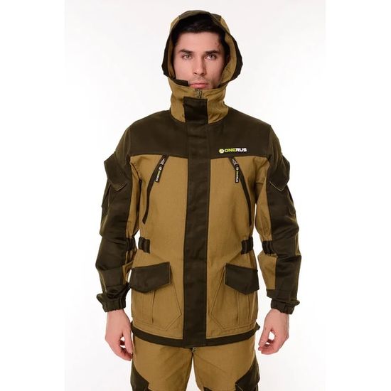 Костюм "Горный" на молнии (Брезент/Хаки)