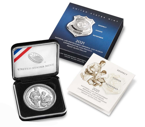 1 доллар Commemorative Нац-ый Правоохранительный Музей США 2021 год PROOF