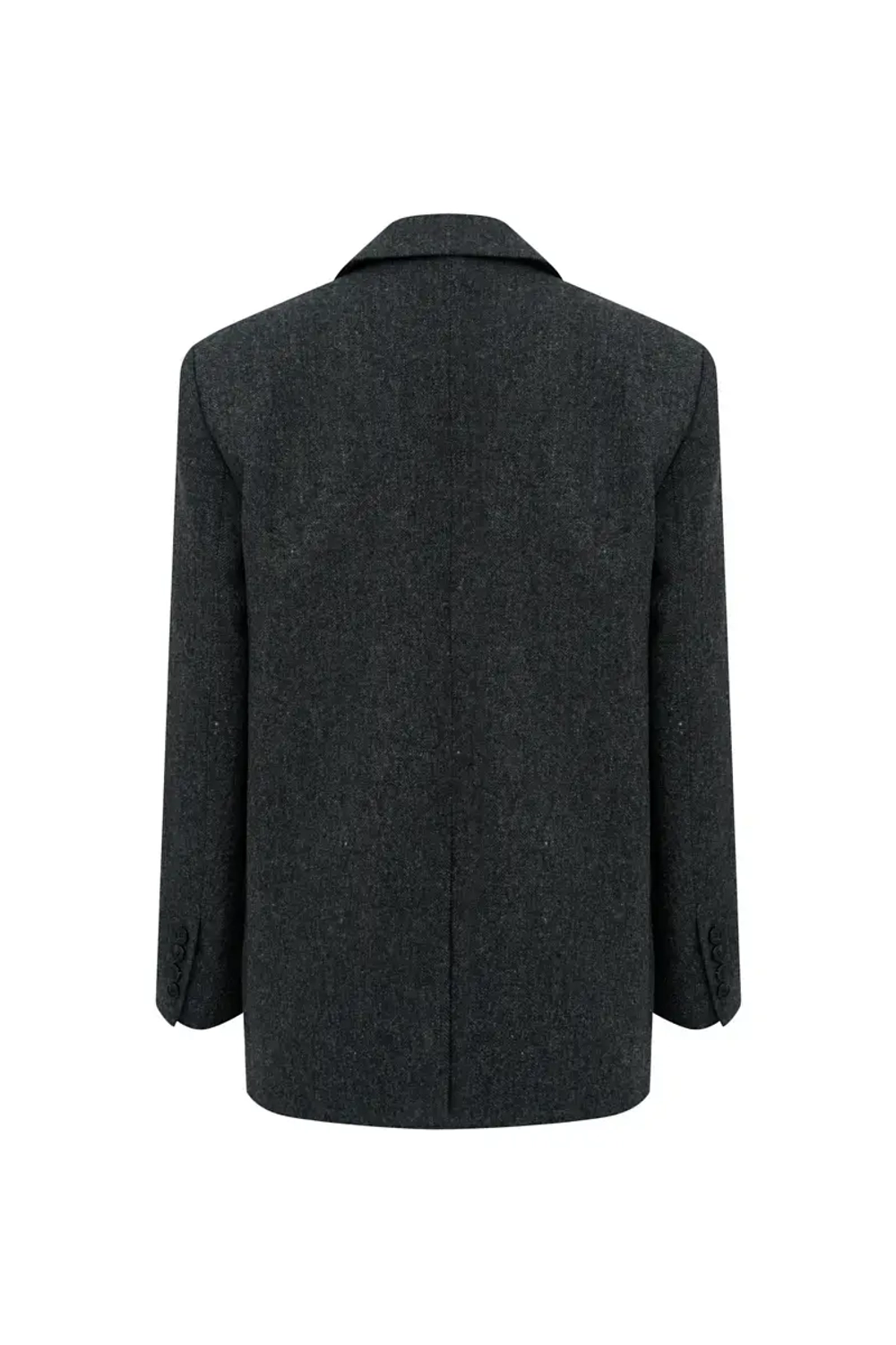 Пиджак-бойфренд графитовый