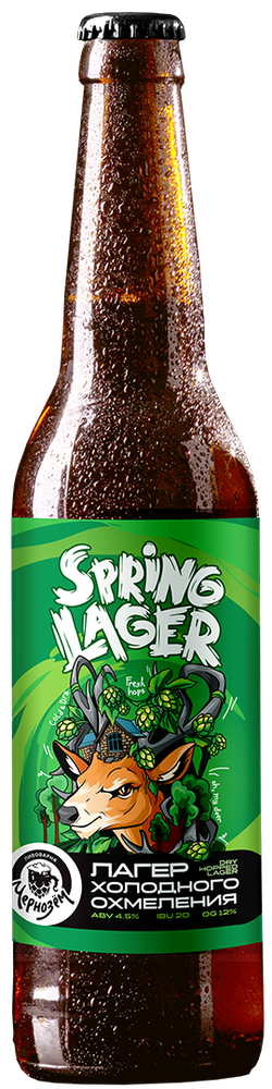 Пиво Чернозем Spring Lager 0.45л - 6шт