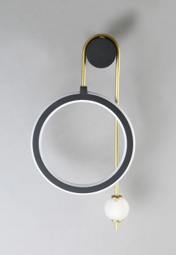 Бра Crystal Lux CORIDA AP25W LED BLACK/GOLD