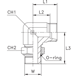 Штуцер FRA90 DL08 UNF7/16" (корпус)