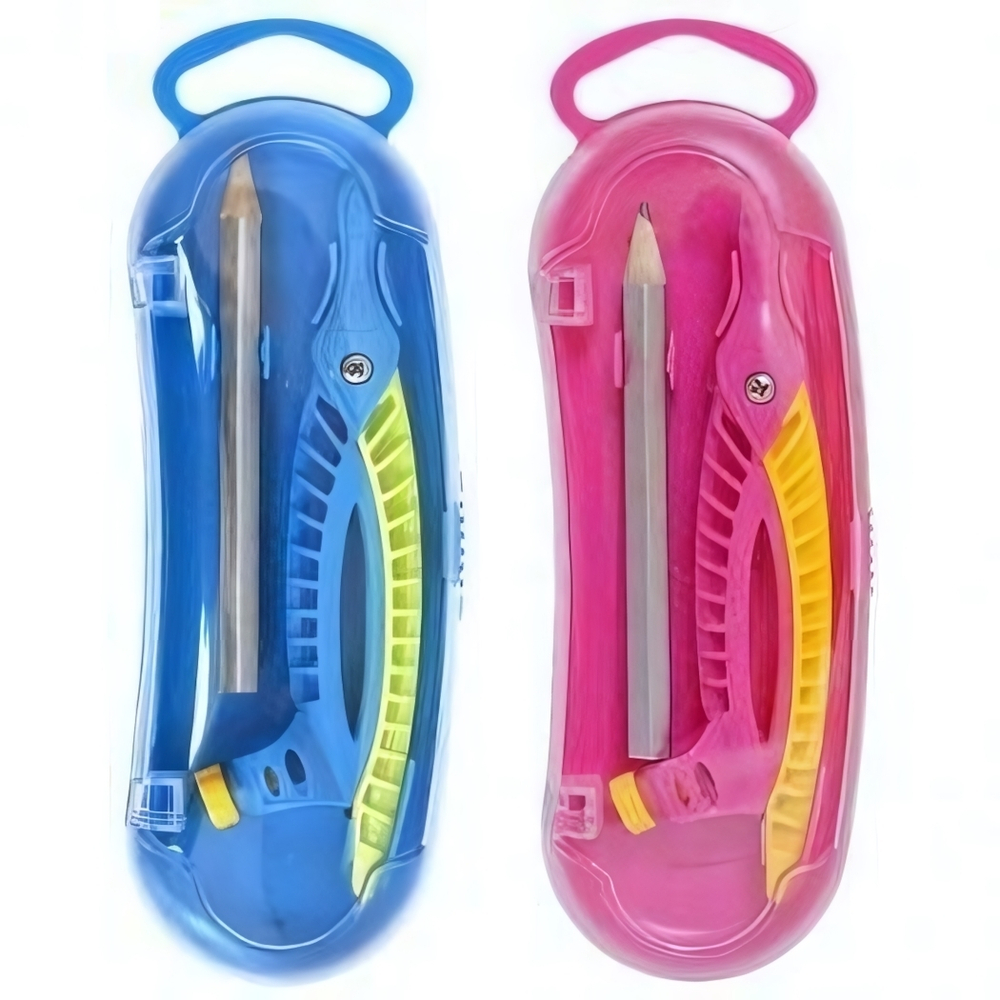 Готовальня 2 предм. (циркуль с держателем+карандаш) пласт.+металл, на подложке S85002C (J.Otten)