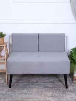 Диван "Twist" антивандальный велюр серый/венге