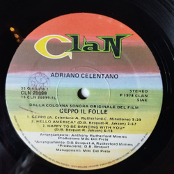 Винтажная виниловая пластинка LP Adriano Celentano Geppo Il Folle (Italy 1978) Hello America