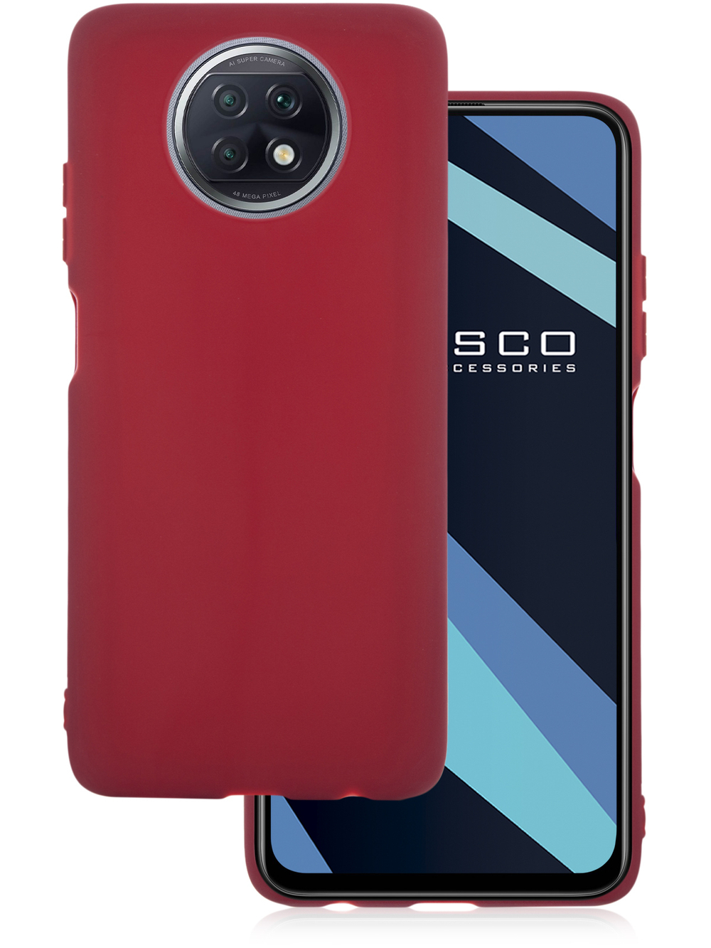 Чехол ROSCO для Xiaomi Redmi Note 9T оптом (арт. XM-RN9T-COLOURFUL-WINE)