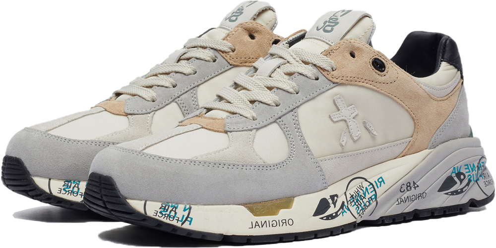 Premiata Mase 5490 Серые с бежевым