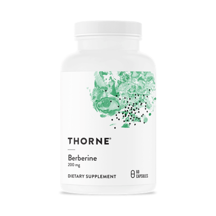Thorne Research, Берберин 200 мг, Berberine -200 mg (Berbercap), 60 капсул