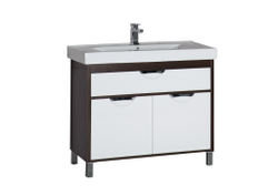 Тумба с раковиной Aquanet Гретта 100 венге