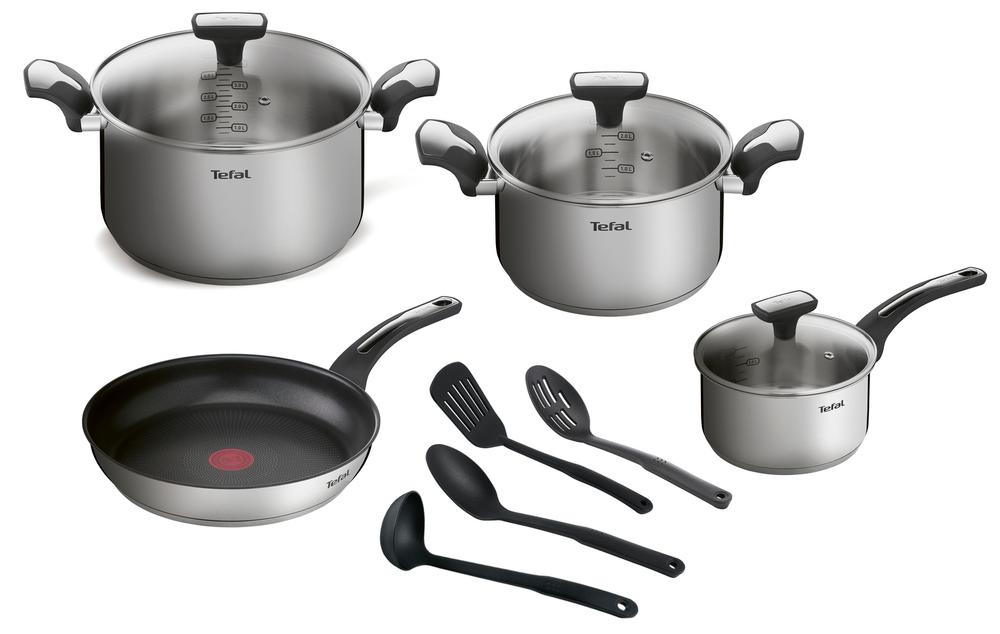 Набор посуды Tefal Emotion 11 предметов 1,5/3/5,2 л 16/20/24/26 см E300SB74