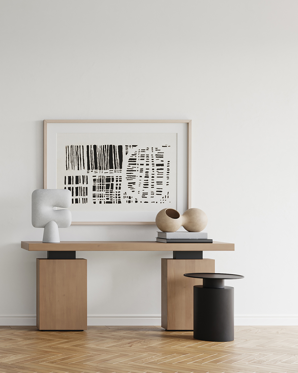 Столик 101 Copenhagen Pillar Table, Tall, Burned Black
