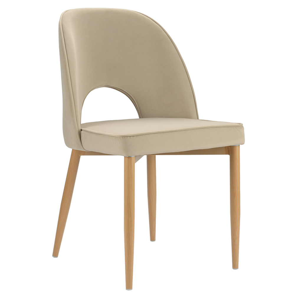Стул Bergenson Bjorn Evelyn, велюр, бежевый