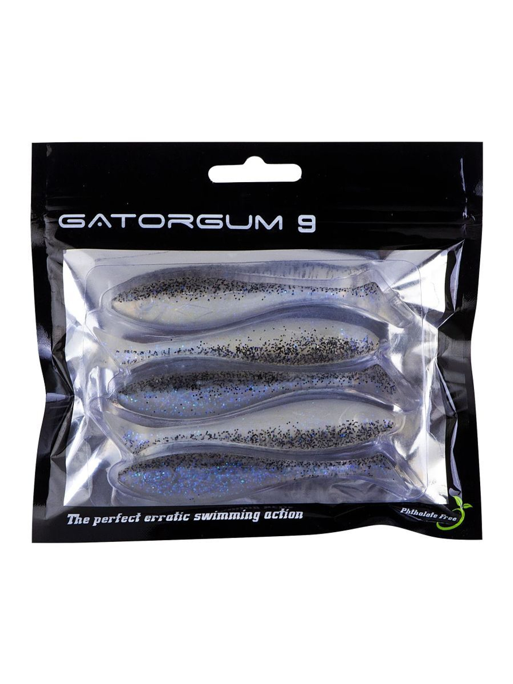 Приманка силиконовая виброхвост Gator Gum, 9 см, 5 шт, RedCoke