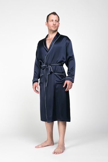 Мужской халат из натурального шелка Luxe Dream