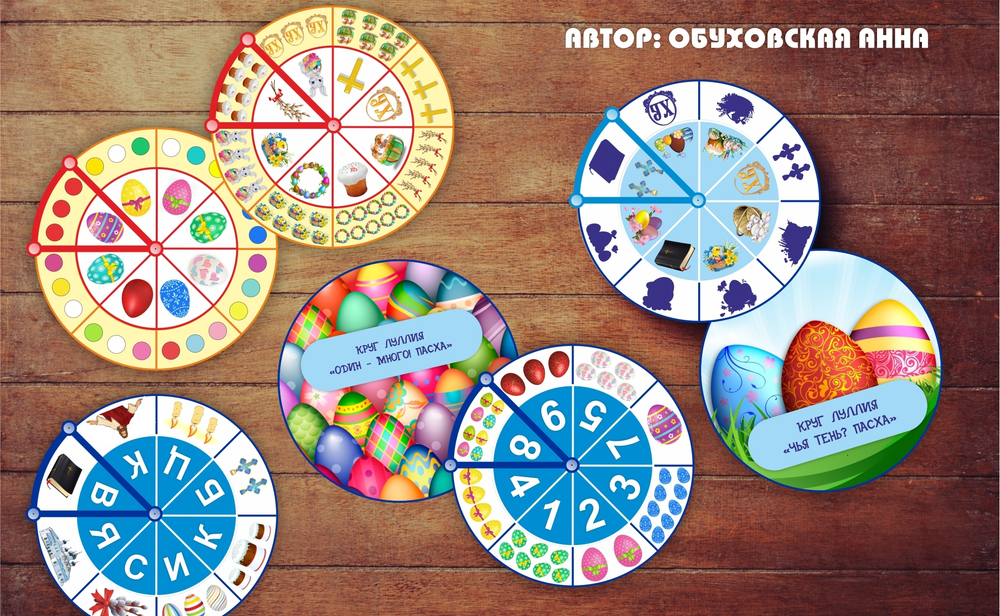 Комплект кругов Луллия "Пасха"