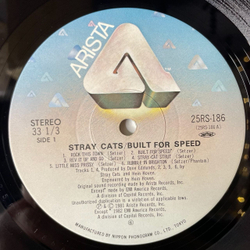 Винтажная виниловая пластинка LP Stray Cats Built For Speed (Japan 1982) (Obi) Rumble In Brighton