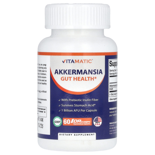 Vitamatic, аккермансия, 60 капсул DRCaps