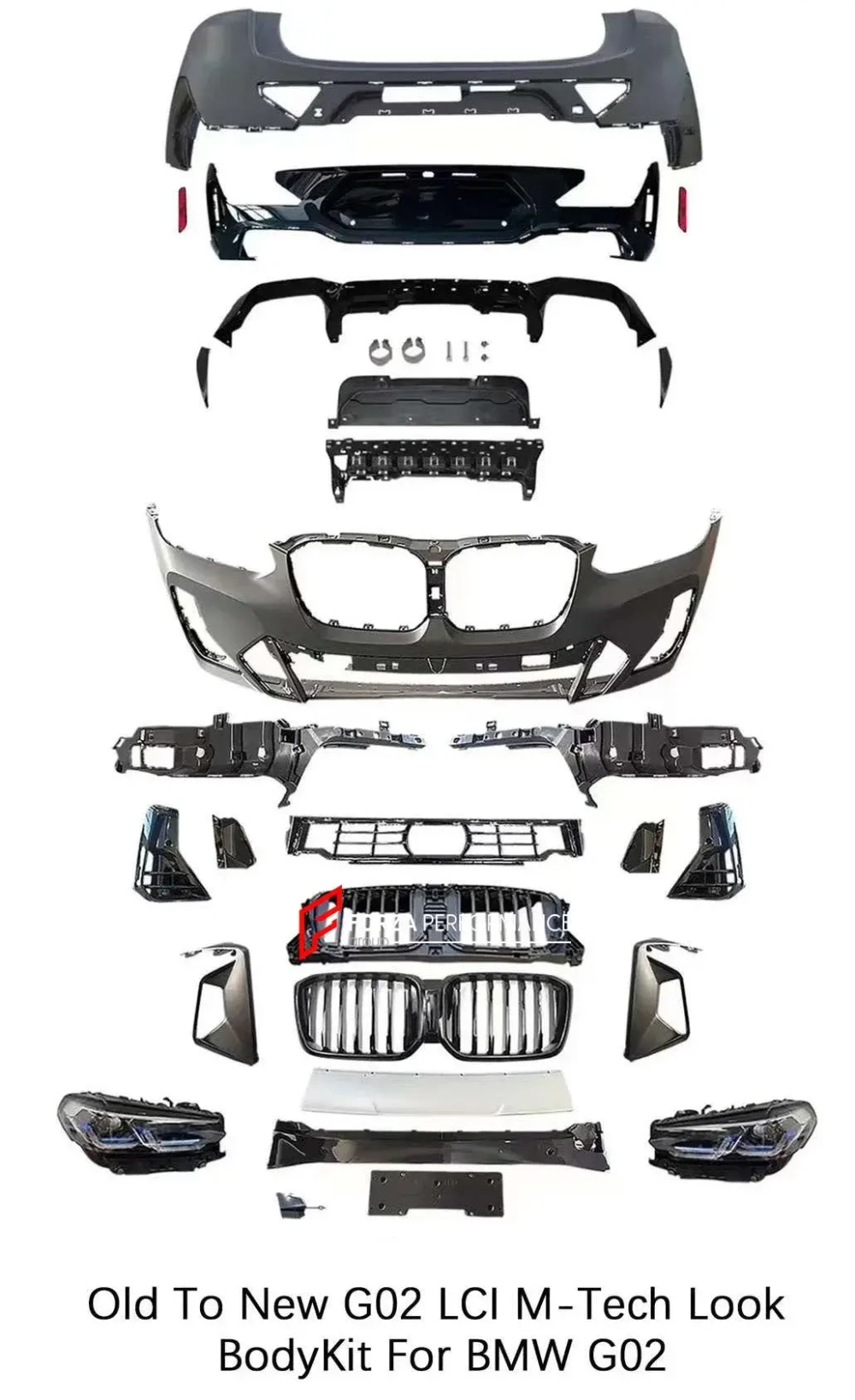 Обвес переделка для BMW X4 G02 в Рестайлинг М-пакет БМВ