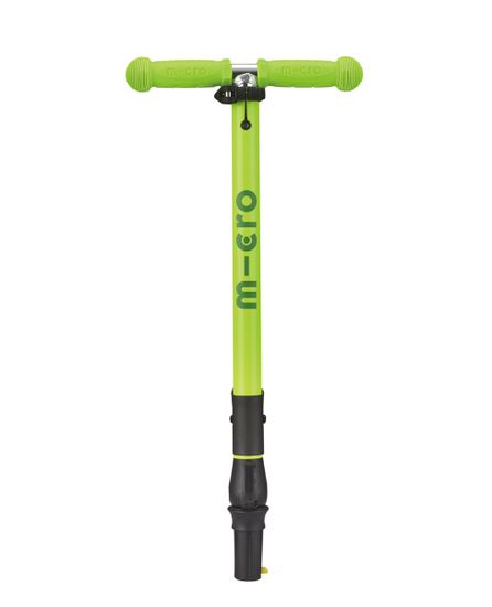 Самокат Maxi Micro Deluxe LED складной, неоновый зеленый