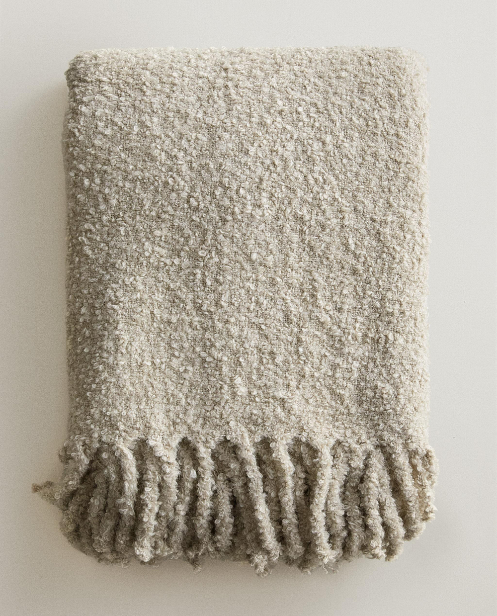 Zara Home плед из полиэстера, серый, 140x190 см