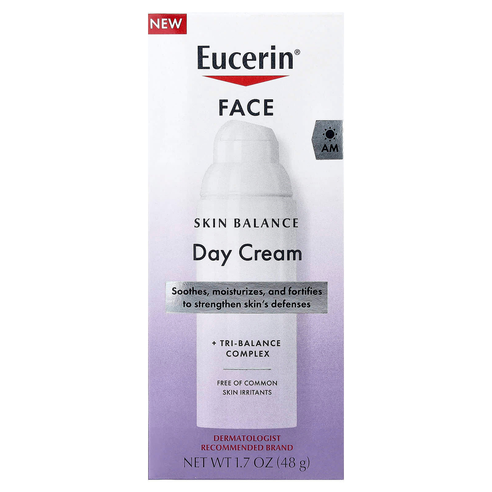 Eucerin, дневной крем для лица, баланс кожи, 48 г (1,7 унции)