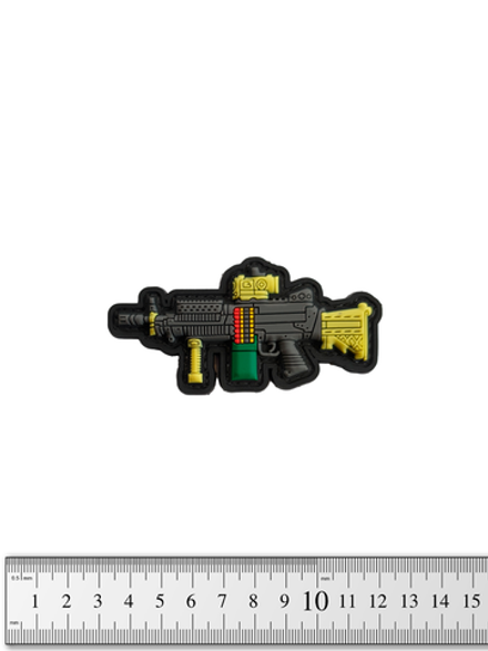 Шеврон M249 малый PVC