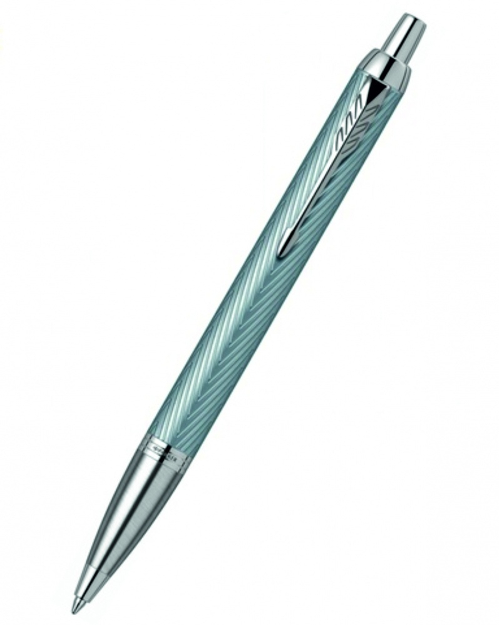 Шариковая ручка Parker IM Premium K318  Blue Grey CT, стержень: M, цвет чернил: blue, в подарочной упаковке.