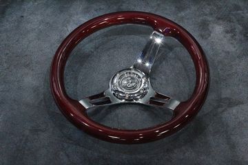 Спортивный руль Eagle дерево коричневое с выносом