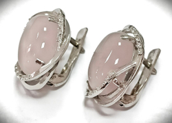 Ювелирные серьги "Эстерелла" из серебра 925-й пробы