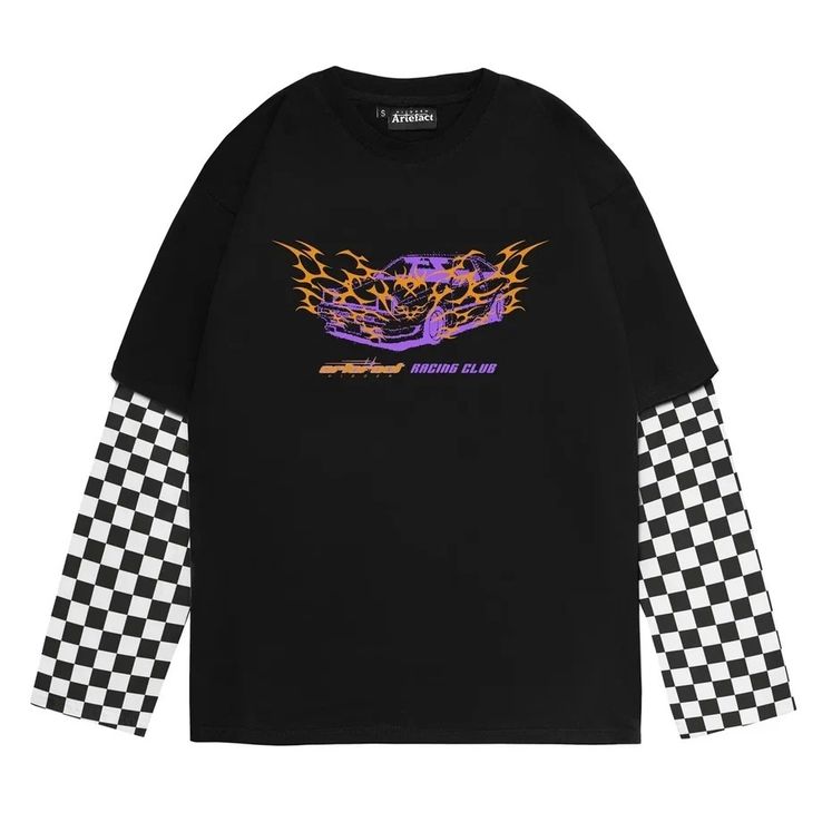 Лонгслив ATF Racing/Speedtrack двойной рукав, черный