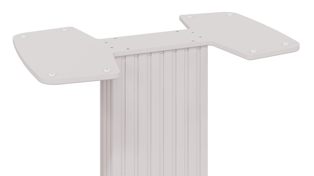 Стол кухонный обеденный раздвижной Белый глянец/Стекло глянцевое белое 130(162)х80х75 см