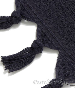 Элитное махровое полотенце Meyzer Tassels синее от Hamam