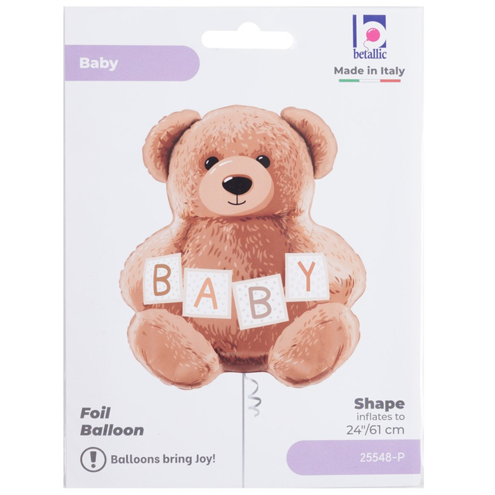 Фольгированный шар-фигура «Мишка BABY», 61 см