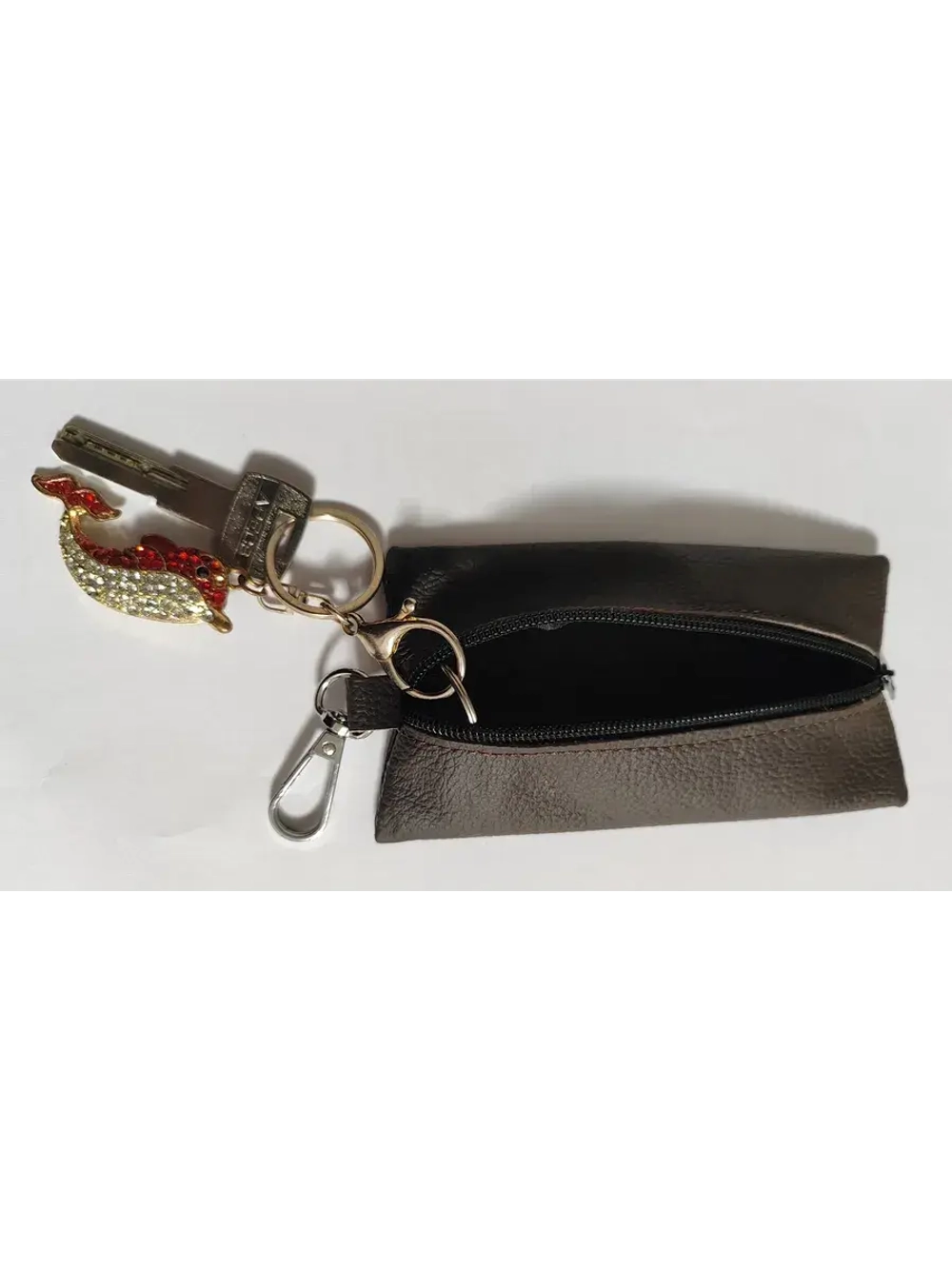 Ключница карманная из натуральной кожи