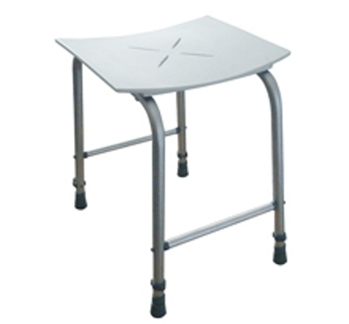 Табурет для ванной нерж. сталь/ABS NOFER 15037.W белый