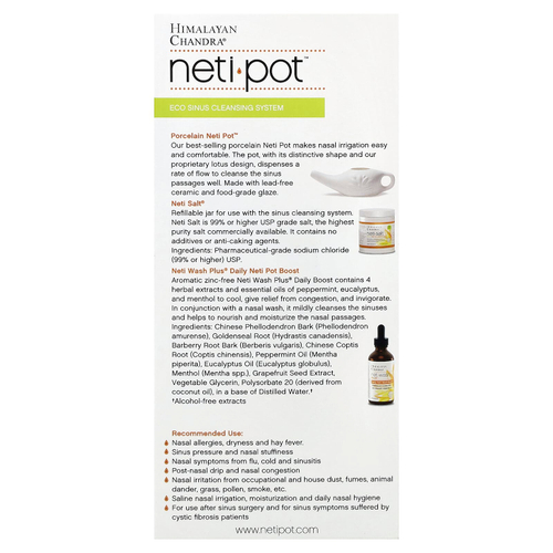 Himalayan Chandra, Нети Пот™, Eco Sinus Cleansing System, набор из 3 предметов