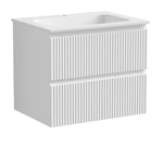 Тумба подвесная SANCOS Snob R 590х445х500, c двумя ящиками оснащенными доводчиками, Bianco, арт.SNR60W