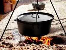 Жаровня чугунная на ножках, 36 см, 9.5 л, угольная, Lodge