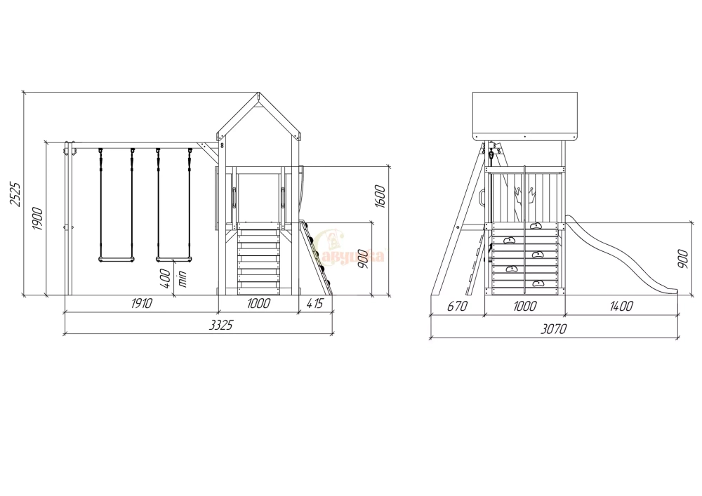 Детская площадка Савушка Тусун 2