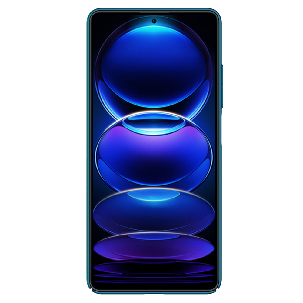 Жесткий чехол синего цвета от Nillkin для смартфон Xiaomi Redmi Note 12 Pro 5G и POCO X5 Pro 5G, серия Super Frosted Shield