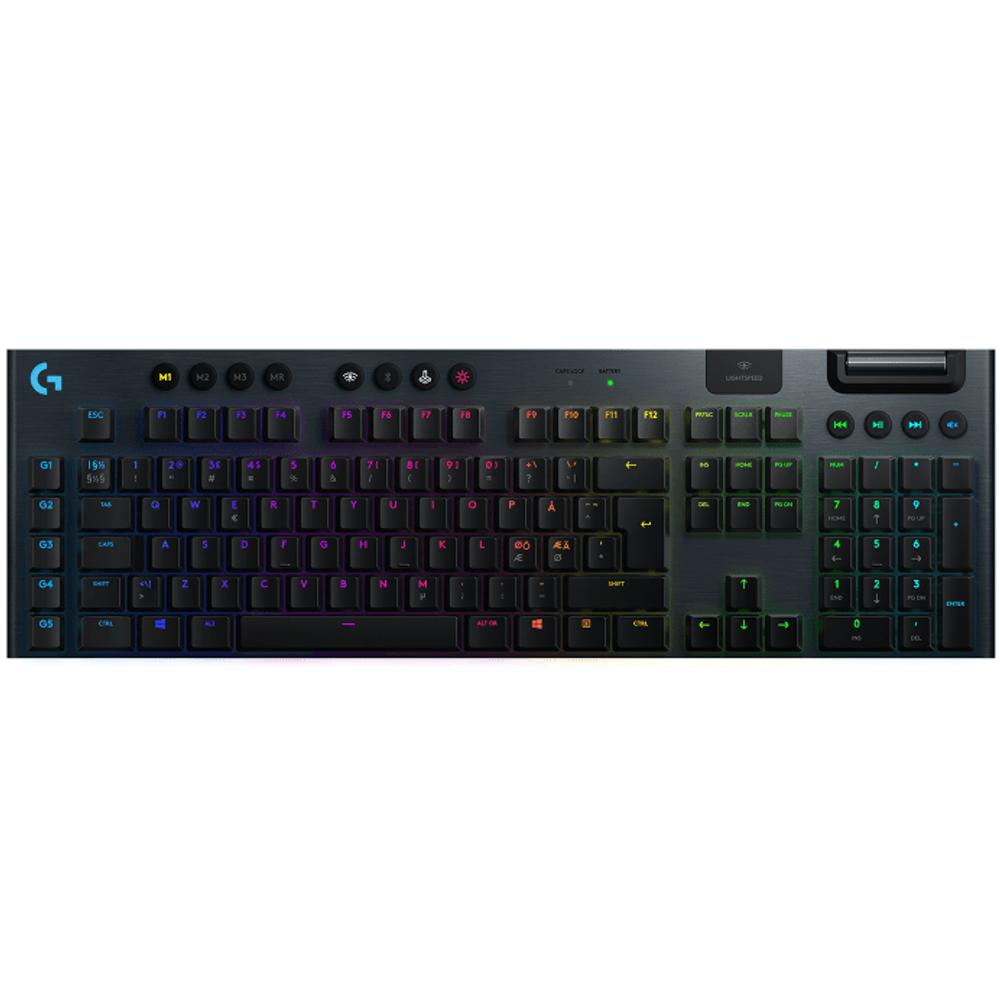 Беспроводная механическая клавиатура Logitech Keyboard G915 (Чёрный | Black) Англоязычная раскладка ANSI