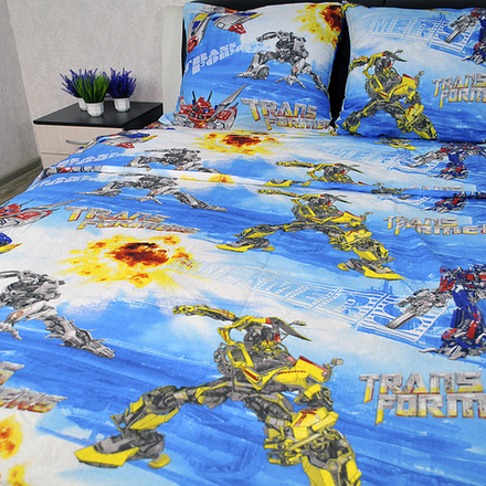 Комплект постельного белья "IS. ТРАНСФОМЕРЫ", бязь Премиум, 100% хлопок.
