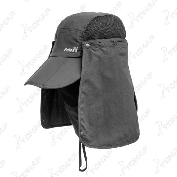 Бейсболка Helios с защитой шеи и лица (серый)