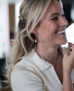 Серьги Coeur de Lion Asymmetry White-Gold 1102/21-1416