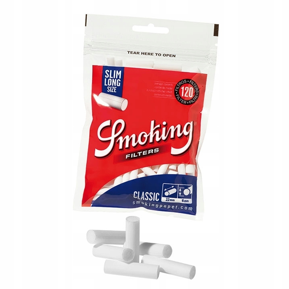 Фильтры для сигарет "Smoking" Slim Classic Long 120шт