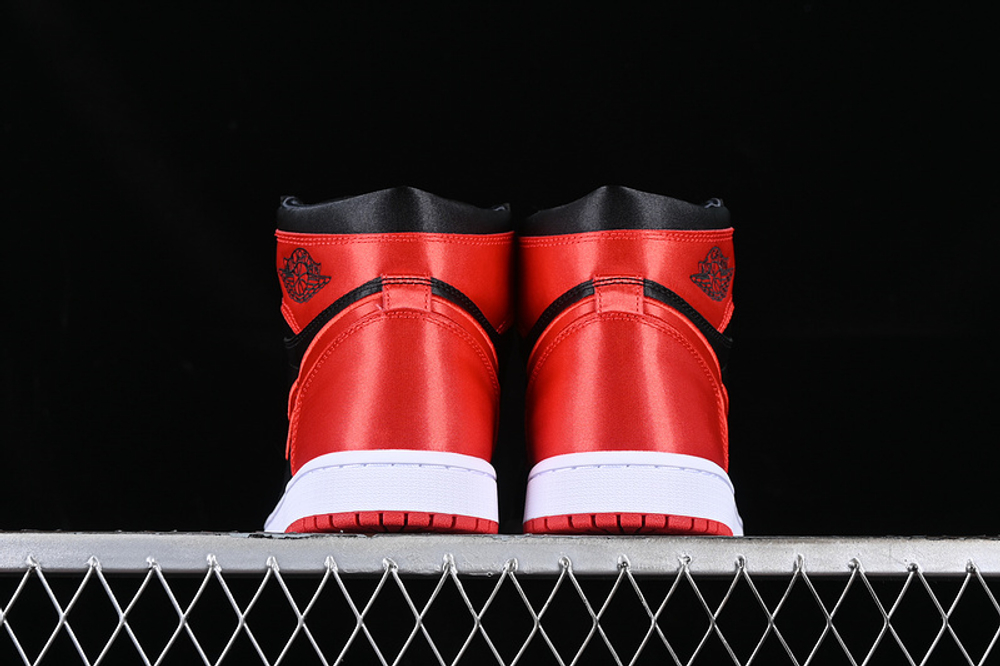 Air jordan 1 red satin new arrivals