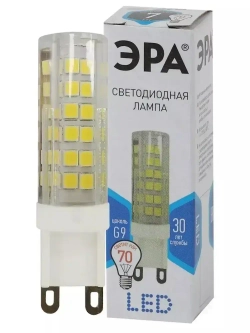 Лампочка светодиодная ЭРА LED G9 7 Вт капсула нейтральный белый свет 1 штука