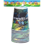 Стакан бумажный 0,2л в наборе 10 шт «Веселого праздника»