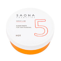 Паста сахарная для шугаринга №5 Твердая Saona Cosmetics Expert Line Hot 200г