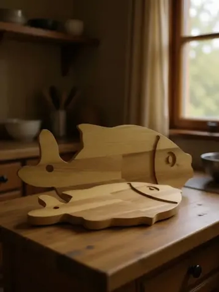 Доска разделочная из березы. Тип 3. Размер 2.8*18.9*31.6см